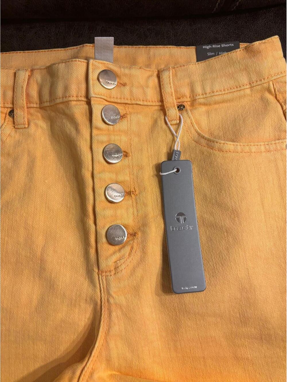 Tractr Women's High Rise Button Fly Short Sz 0/25 - Picture 2 of 9